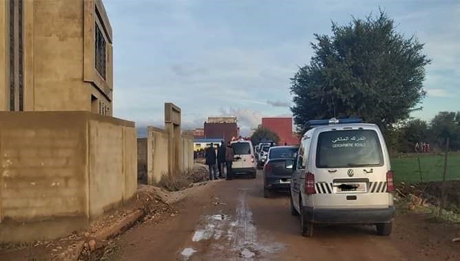 إقليم الحاجب: مقتل شخصين في ورشة للبناء والفاعل يترك كتابة على الحائط