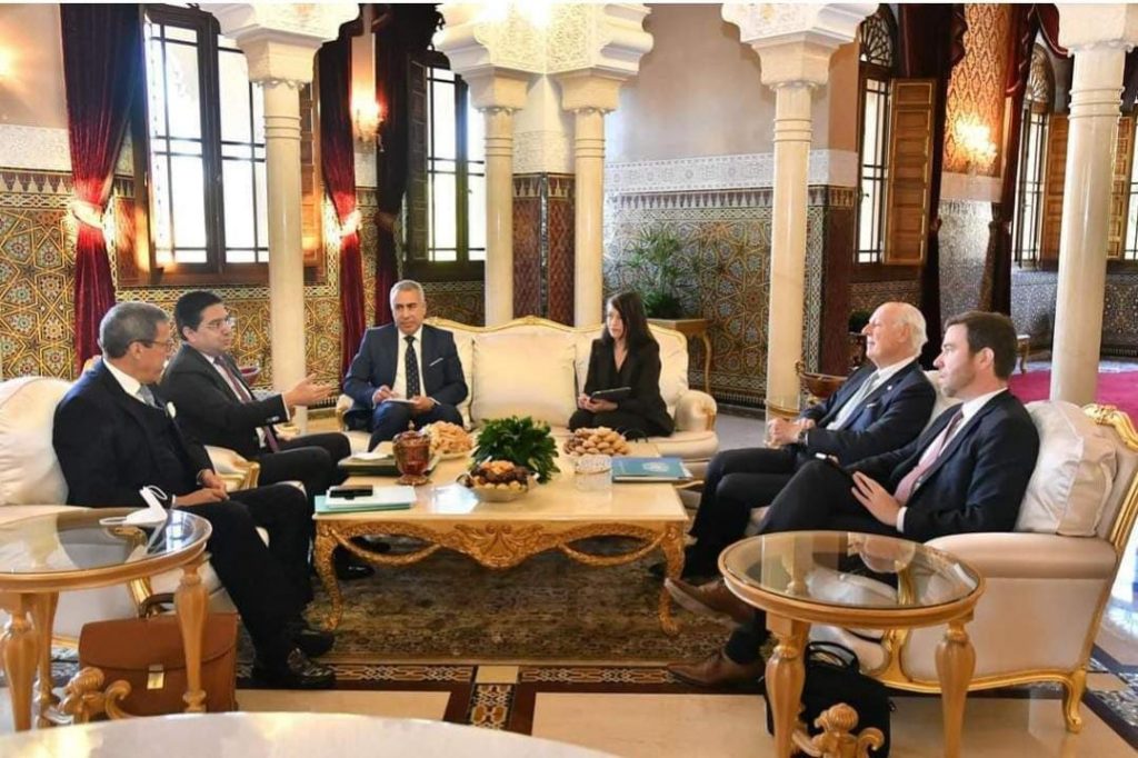 السيد ناصر بوريطة يتباحث مع المبعوث للأمين العام للأمم المتحدة إلى الصحراء المغربية