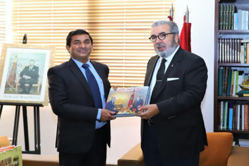 المدير العام لوكالة المغرب العربي للأنباء يتباحث مع سفير الهند بالرباط
