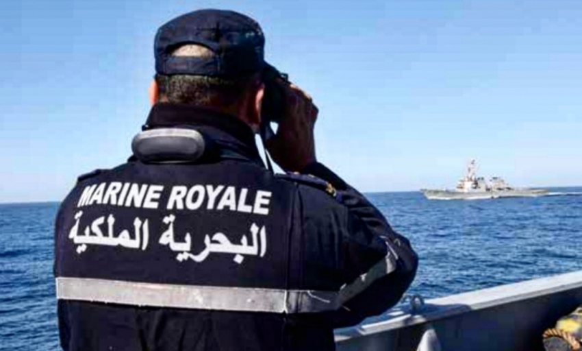 البحرية الملكية تجهض عملية لتهريب المخدرات قبالة سواحل مدينة طنجة