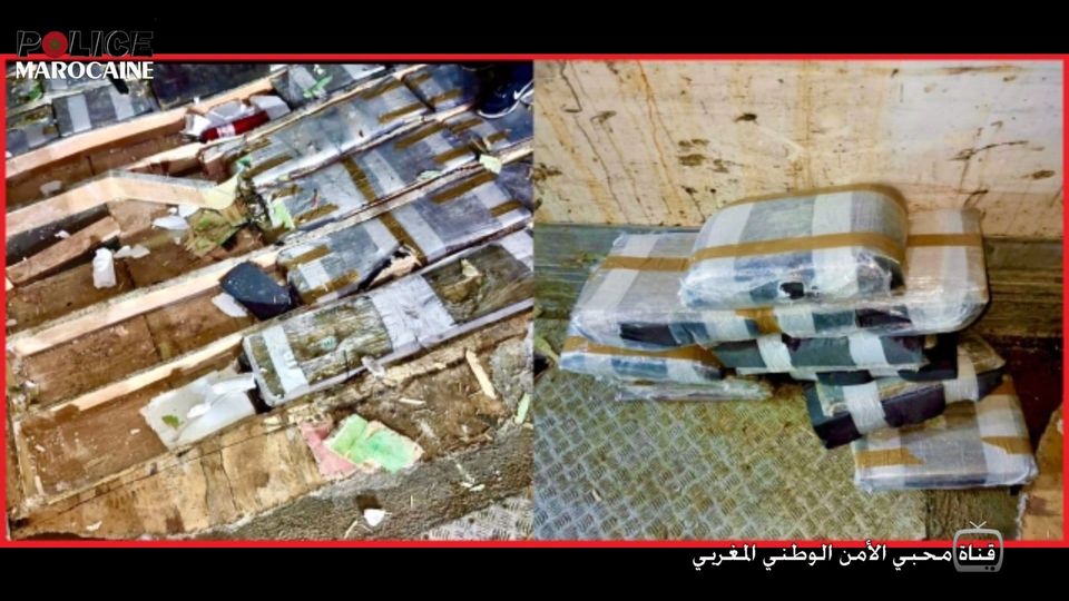 إحباط محاولة تهريب كمية من الحشيش محملة على متن شاحنة للنقل الدولي للبضائع￼