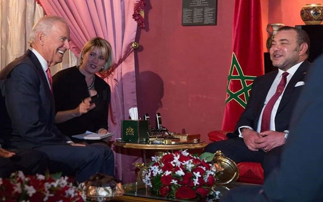 برقية تهنئة إلى جلالة الملك من الرئيس بايدن بمناسبة عيد العرش المجيد