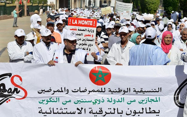 الممرضون يراهنون على إلغاء بند “التعاقد” وتنزيل وحدة “نظام التقاعد” لمهنيي الصحة