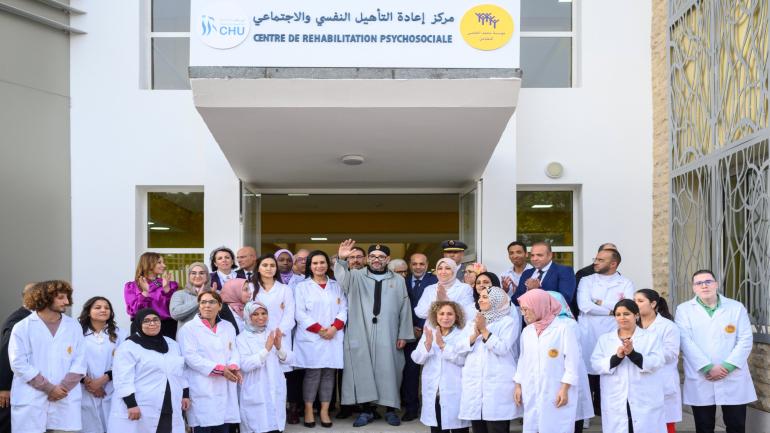 جلالة الملك يدشن مركز إعادة التأهيل النفسي والاجتماعي بمستشفى ابن رشد