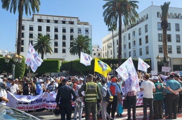 تنظيمات المتقاعدين تحتج ضد الإقصاء والتهميش