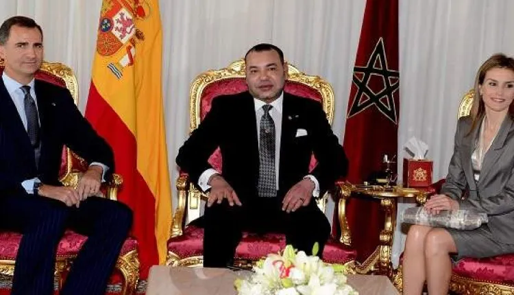جلالة الملك يهنئ العاهل الاسباني الملك فيليبي السادس وصاحبة الجلالة الملكة ليتيزيا بمناسبة العيد الوطني لبلدهما