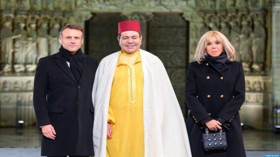 صاحب السمو الملكي الأمير مولاي رشيد يمثل جلالة الملك بباريس في حفل إعادة افتتاح كاتدرائية نوتردام