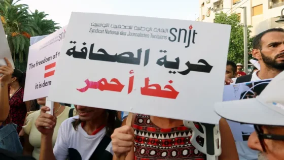 صحافيون يطالبون بحرية الإعلام في تونس