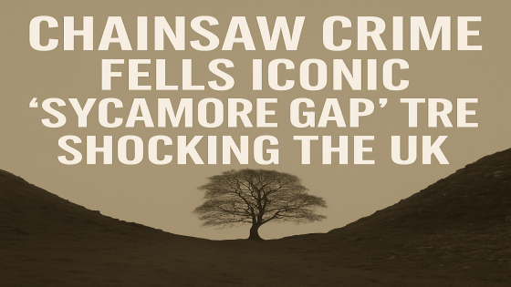 Chainsaw Crime Fells Iconic ‘Sycamore Gap’ Tree, Shocking the UK