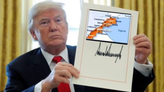 الرئيس ترامب يجدد التأكيد على اعتراف الولايات المتحدة بالسيادة المغربية على الصحراء ودعمها لمقترح الحكم الذاتي “باعتباره الأساس الوحيد لتسوية عادلة ودائمة لهذا النزاع