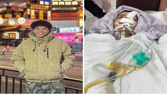 قصة مؤثرة لحادث ماساوي وقع بالصين ضحيته طالب مغربي بين الحياة والموت . عائلته تطالب بتدخل ملكي