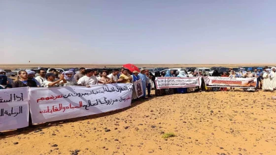 احتجاجات متواصلة بمرزوكة رفضًا لتحفيظ «رمال مرزوكة».
