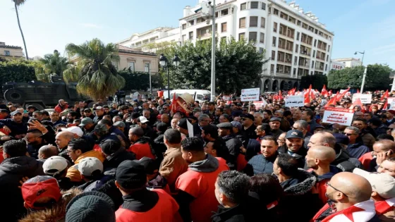 “كفى عبثا”.. مئات التونسيين يتظاهرون ضد الغلاء ويطالبون بإطلاق سراح السجناء السياسيين